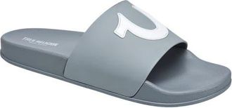True Religion 112 Logo Slide in Gray at Nordstrom, Size 10