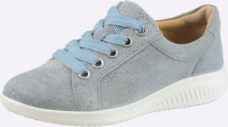 Jomos Schn&uuml;rschuh JOMOS, Damen, Gr. 36, hellblau, Veloursleder, Schuhe Schn&uuml;rschuh