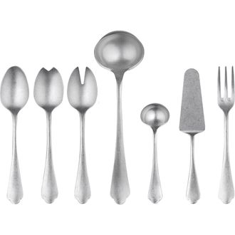 Mepra Dolce Vita Serving Set - 7 Pieces in Pewter Silver at Nordstrom
