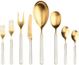 Mepra Fantasia Ice Gold Flatware Set - 43 Pieces in Porcelain at Nordstrom