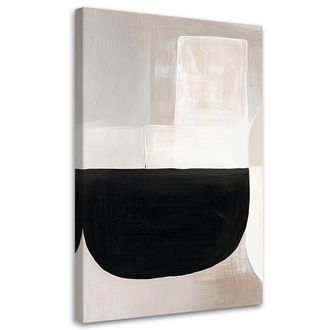 Artgeist Artgeist - Quadro Su Tela, Astratto Geometrico Minimalismo Grigio - 80x120