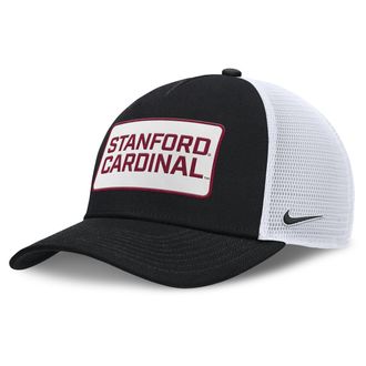 Nike Stanford On-Field Rise Nike Mens College Trucker Adjustable Hat in Black | NC97093NSDN-EST