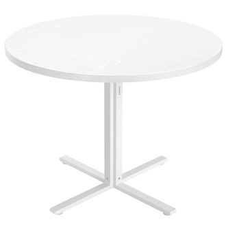 Vasagle Mesa de comedor redonda para 4 personas de color blanco