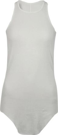 Rick Owens Tops, Dames, Wit, M, Basic Rib Tank