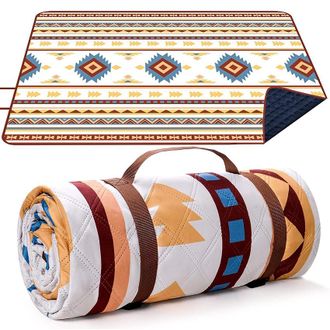 OEM Manta De Picnic Para Exteriores, Tama&ntilde;o Extragrande (200 X 200 Cm), Impermeable Y Resistente A La Arena, Plegable, Ligera Y Port&aacute;til, Ideal Para C&eacute;spe