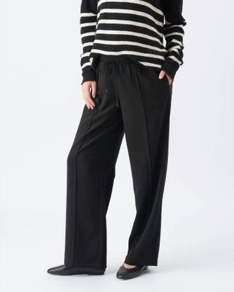 Ripe Alexa Pull On Wide Leg Pants In Black
