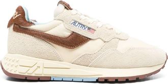 Autry Beige Logo Sneakers