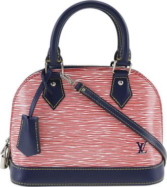Louis Vuitton Alma Bb Red Leather Handbag (Pre-Owned)