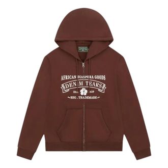 Denim Tears ADG Zip Hoodie Brown SS25TZH0061926