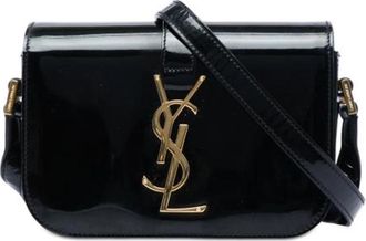 Saint Laurent Pre-owned Universite Crossbody Bag - unisex - Vintage Schoudertas - Zwart - ONE Size - Leer - Vintage