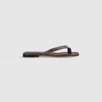 Lounge Brielle Flip Flops - Chocolate - 5
