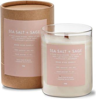 Tag Sea Salt Sage Scented Candle Ivory Soy Wax Everyday Decor in Beige at Nordstrom