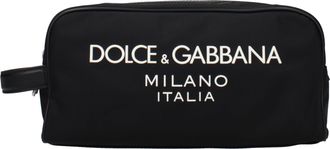Dolce & Gabbana Dolce&Gabbana Beauty Case Uomo Nylon Schwarz