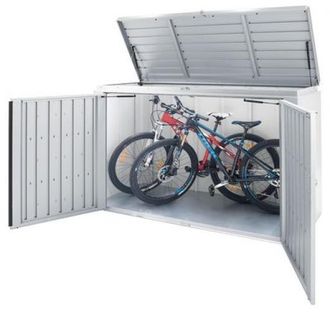 BIOHORT Arcon Baul Metalico Highboard 200 Color Plata Metalizada
