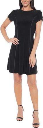 Tash + Sophie Contrast Stitch Seamed Dress