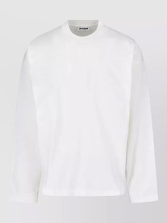 Jil Sander long sleeve crew neck knitted top