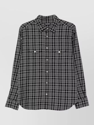 Tom Ford checked cotton long-sleeve shirt