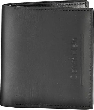 Calvin Klein Rfid leren bifold portemonnee met vakken - Heren - Portefeuilles - Zwart - ONE Size - Leer - Accessoires