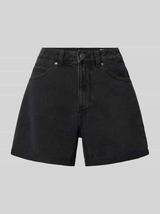Vero Moda Loose Fit Jeansshorts aus Baumwoll-Mix Modell ZURI in Black, Gr&ouml;&szlig;e XL