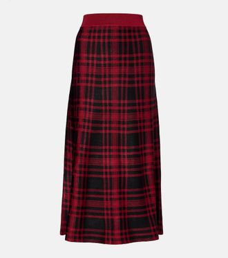 Polo Ralph Lauren Plaid midi skirt