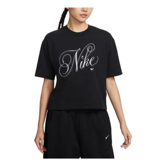 Nike (WMNS) Nike Sportswear Oversized Short Sleeve T-Shirt Asia Sizing Black IH7608-010