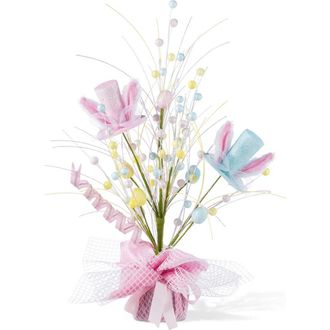 Glitzhome 21H Easter Glitter Egg & Top Hat Table Tree in Pink at Nordstrom, Size Medium