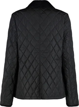 Burberry Womens Padded Nylon Jacket With Check Lining Black Polyamide Trench & Raincoats