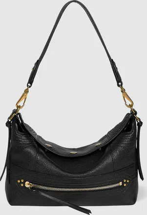 Jerome Dreyfuss Sac Lucky Hobo Small Noir Brass