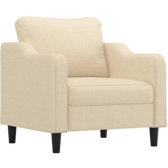 vidaXL Sill&oacute;n De Tela Color Crema 60 Cm Vidaxl