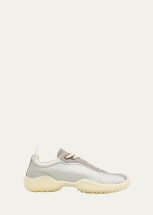 Miu Miu Bubble Metallic Leather Sneakers