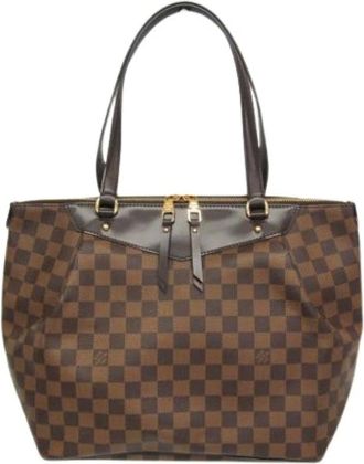 Louis Vuitton Pre-owned Tote Bags, female, Brown, Size: ONE SIZE Pre-owned Canvas Tote Bag