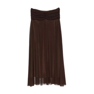 Twinset Donna, Gonne, Marrone, L, new