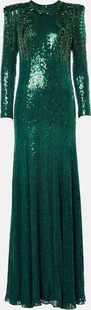 Jenny Packham Paloma embellished sequined gown