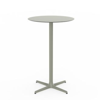 Resol Mesa redonda alta &oslash;70 toledo madera metal verde