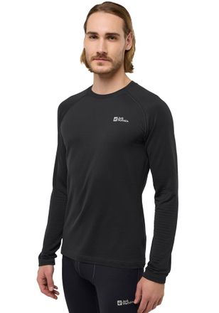 Jack Wolfskin Langarmshirt JACK WOLFSKIN INFINITE WARM LS M, Herren, Gr. L (52), schwarz, Obermaterial: 92% Polyester, 8% sonstige Fasern, Shirts Langarmshirt