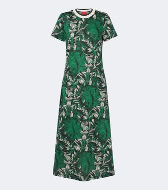 La DoubleJ Sporty Swing cotton jersey midi dress