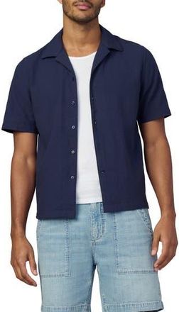 Joe's Seersucker Camp Shirt in True Navy at Nordstrom Rack, Size Xx-Large