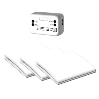OEM Interruptor Inal&aacute;mbrico Vivis, Sin Cableado, Sin Bater&iacute;a, Alimentaci&oacute;n Manual, Alcance Efectivo En Interiores De Hasta 80 Metros, Resistente Al Agua, 