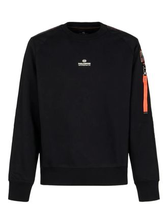 Parajumpers Sweater met logopatch - Zwart