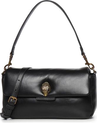 Kurt Geiger Leather Oxford Bag - Dames - Schoudertassen - Zwart - ONE Size - Leer - Tassen