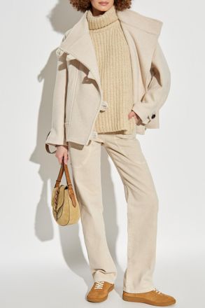 Isabel Marant Turtleneck Vest Meggy, Womens, Beige