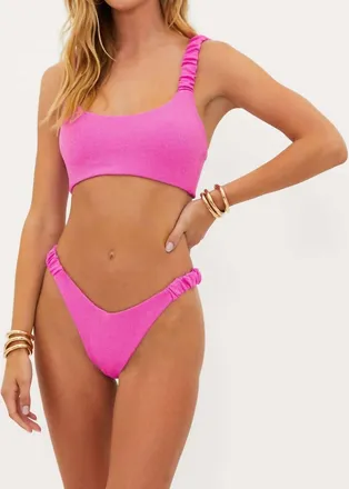 Beach Riot Phoebe Bottom In Petal Pink Scrunch