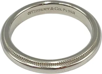 Tiffany & Co. Silver Platinum 950 Band Ring (Pre-Owned)