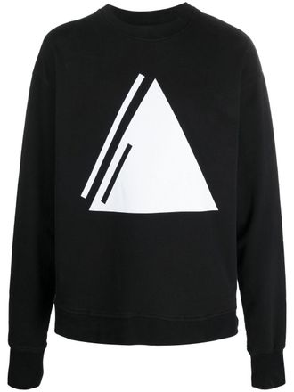 Thom Krom Sweater met grafische print - Zwart