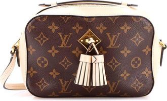 Louis Vuitton Beige Monogram Canvas & Leather Saintonge (Authentic Pre-Loved)