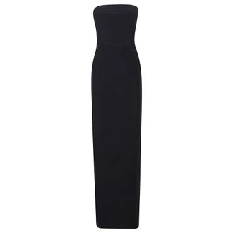 Norma Kamali Strapless Lange Jurk - Dames - Maxi kleedjes - Zwart - S - Polyester - Kleedjes