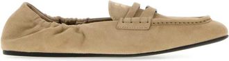 Miu Miu Beige Slip-on Loafers