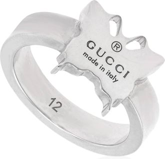 Gucci Trademark Ladies Sterling Sterling Band Ring Size 6 YBC223868001012