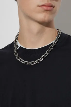 Dolce & Gabbana Brass Necklace, Mens, Silver