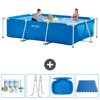 Intex Piscina Con Estructura Rectangular - 300x200x75 Cm - 7-piezas S40186